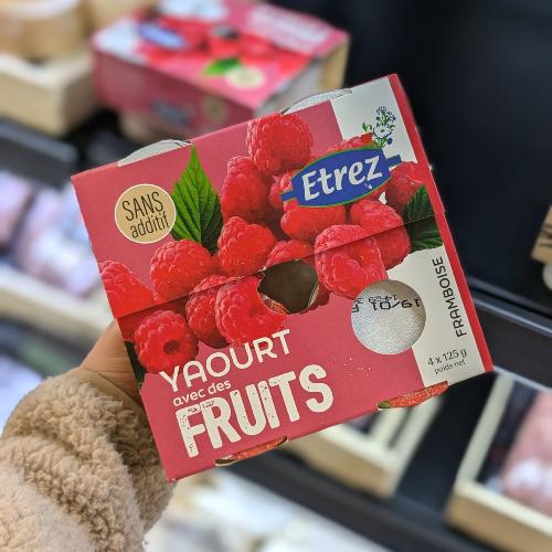 Yaourts Framboise - lait entier 4x125g
